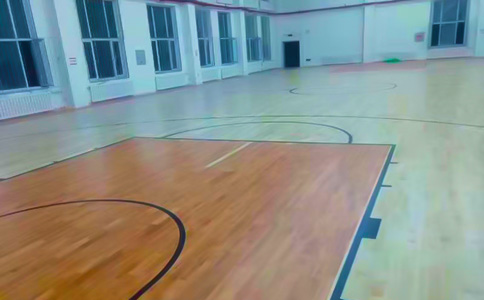 室內木地板籃球場